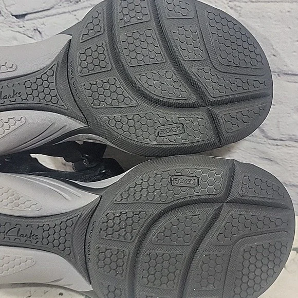 Clarks Mens Wave Walk Fishermans Sandals Size 10 Black Strap Hiking Walking - Picture 10 of 10